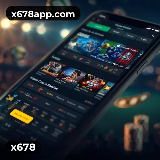 Catálogo de 2.547 jogos da x678 incluindo Pragmatic Play e Evolution Gaming